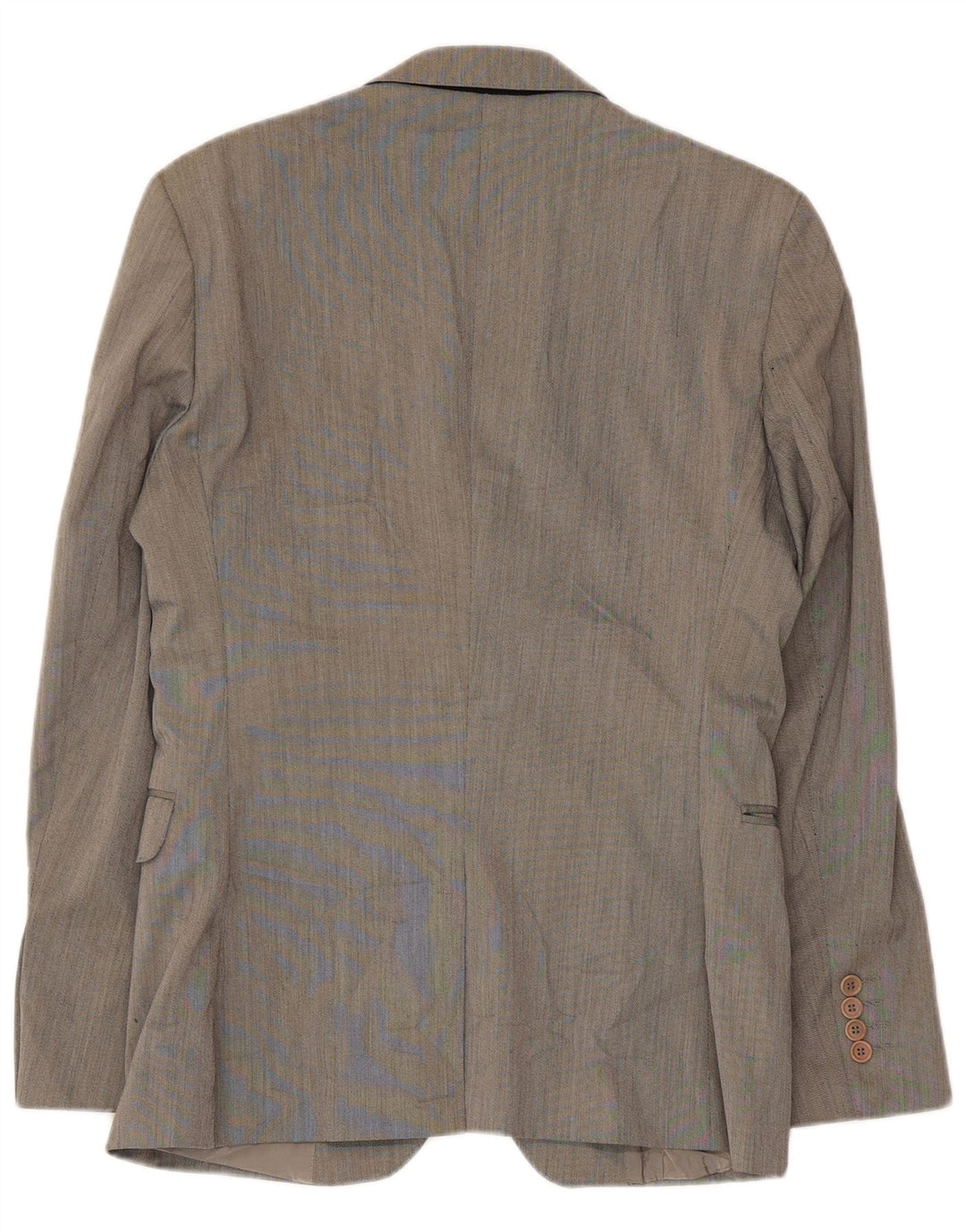 Jaqueta blazer masculina Zara com 2 botões EU 46 pequena cinza