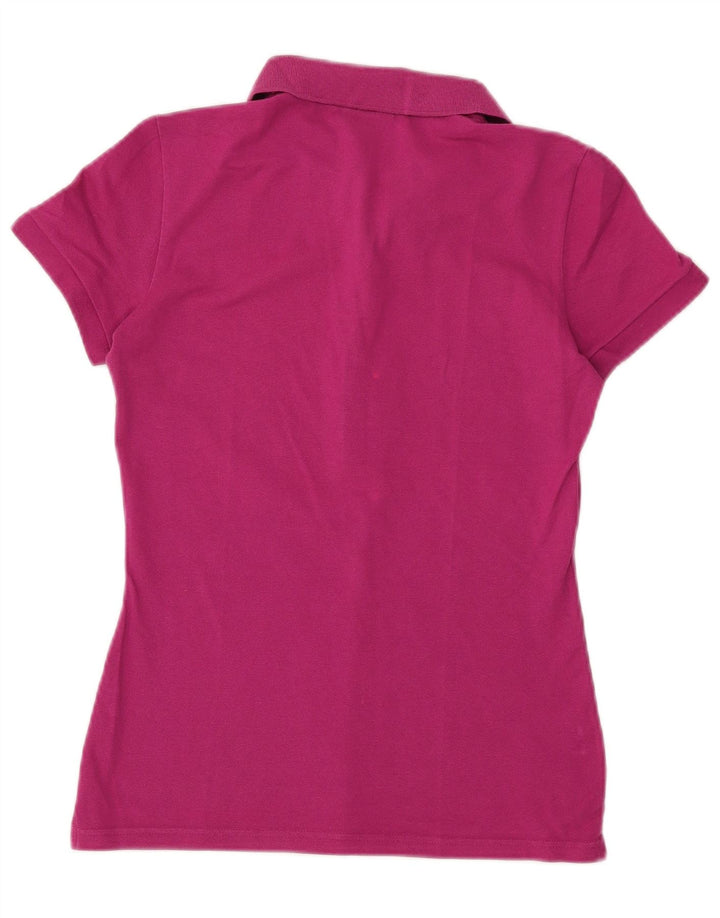 Camisa polo feminina Lacoste tamanho 40 algodão rosa médio