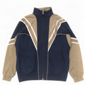 Jaqueta masculina de agasalho Champion médio azul marinho poliéster colorblock