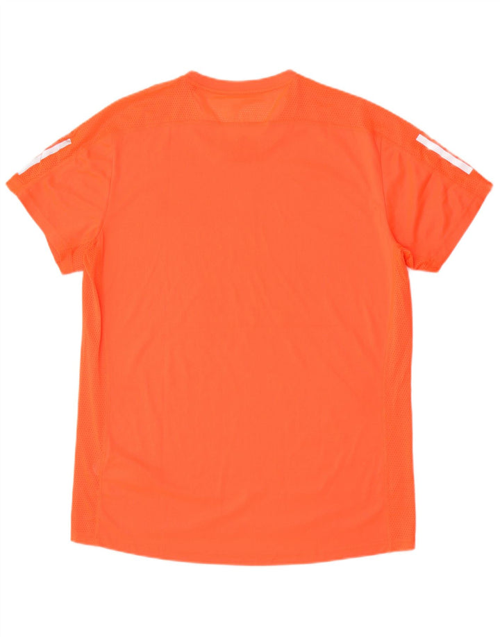 Adidas Mens Aeroready Camiseta Top Médio Laranja Poliéster