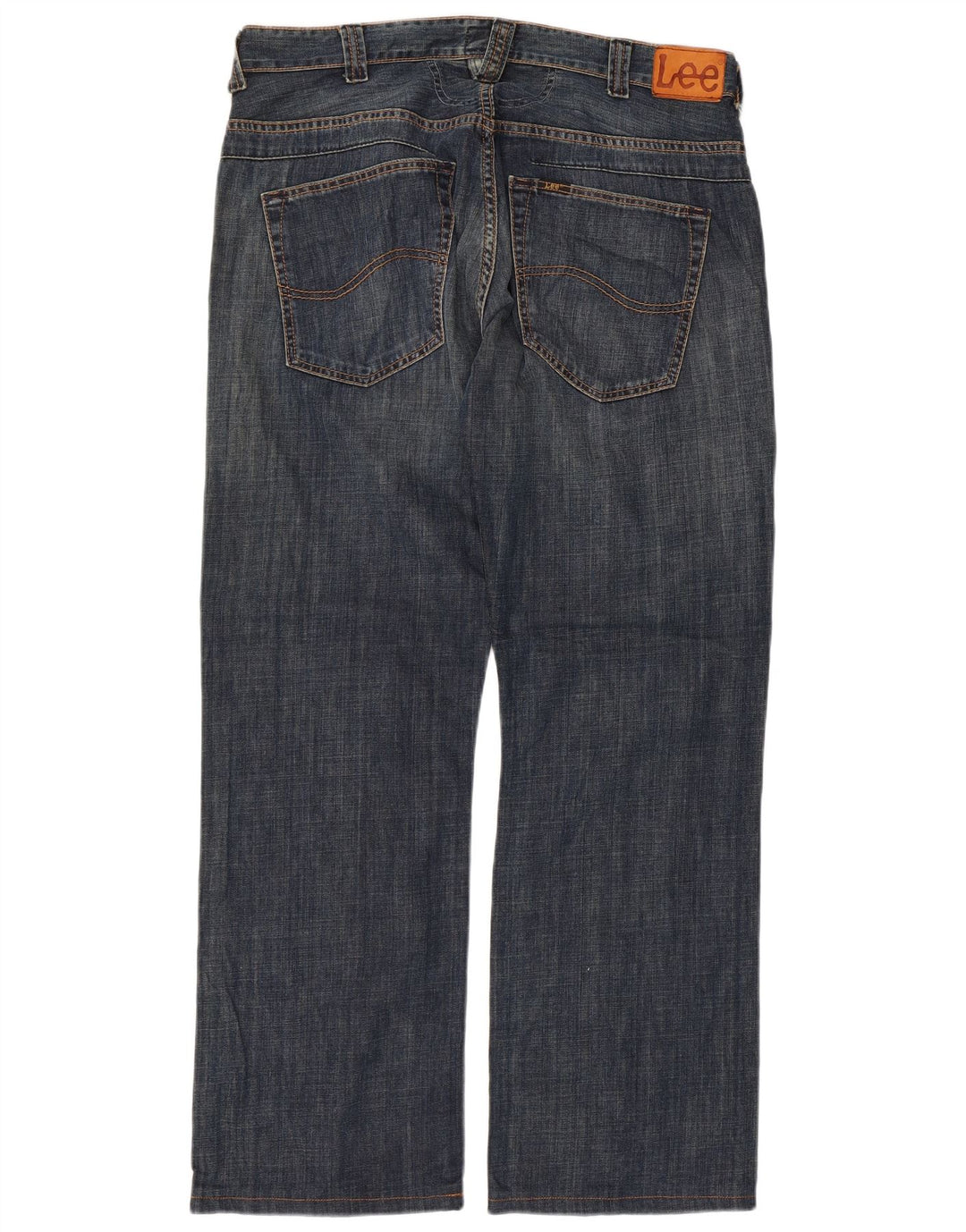 Lee Mens Knox Dart Straight Jeans W38 L31 Azul Algodão