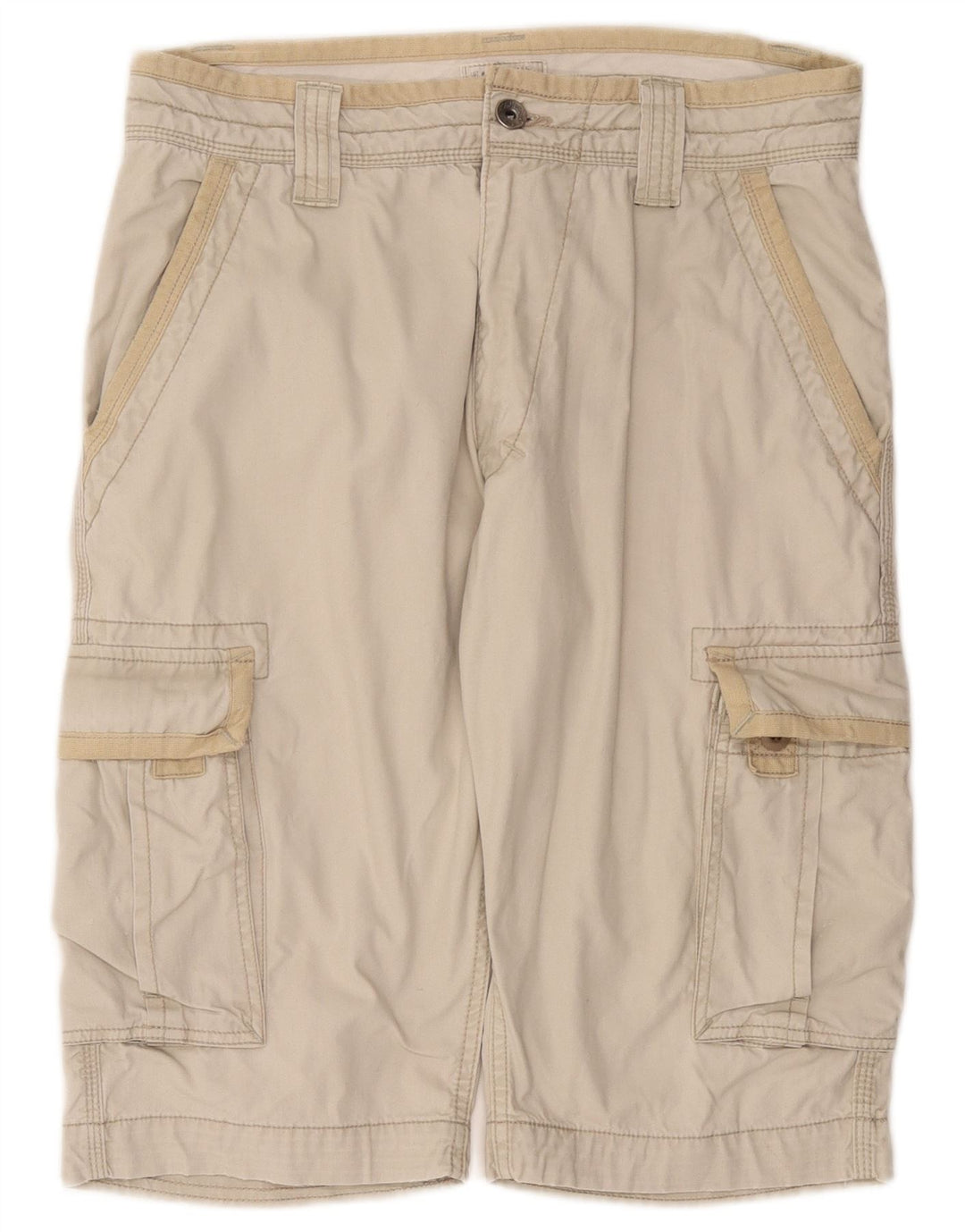 LEVI'S Mens Cargo Shorts W32 Algodão Bege Médio