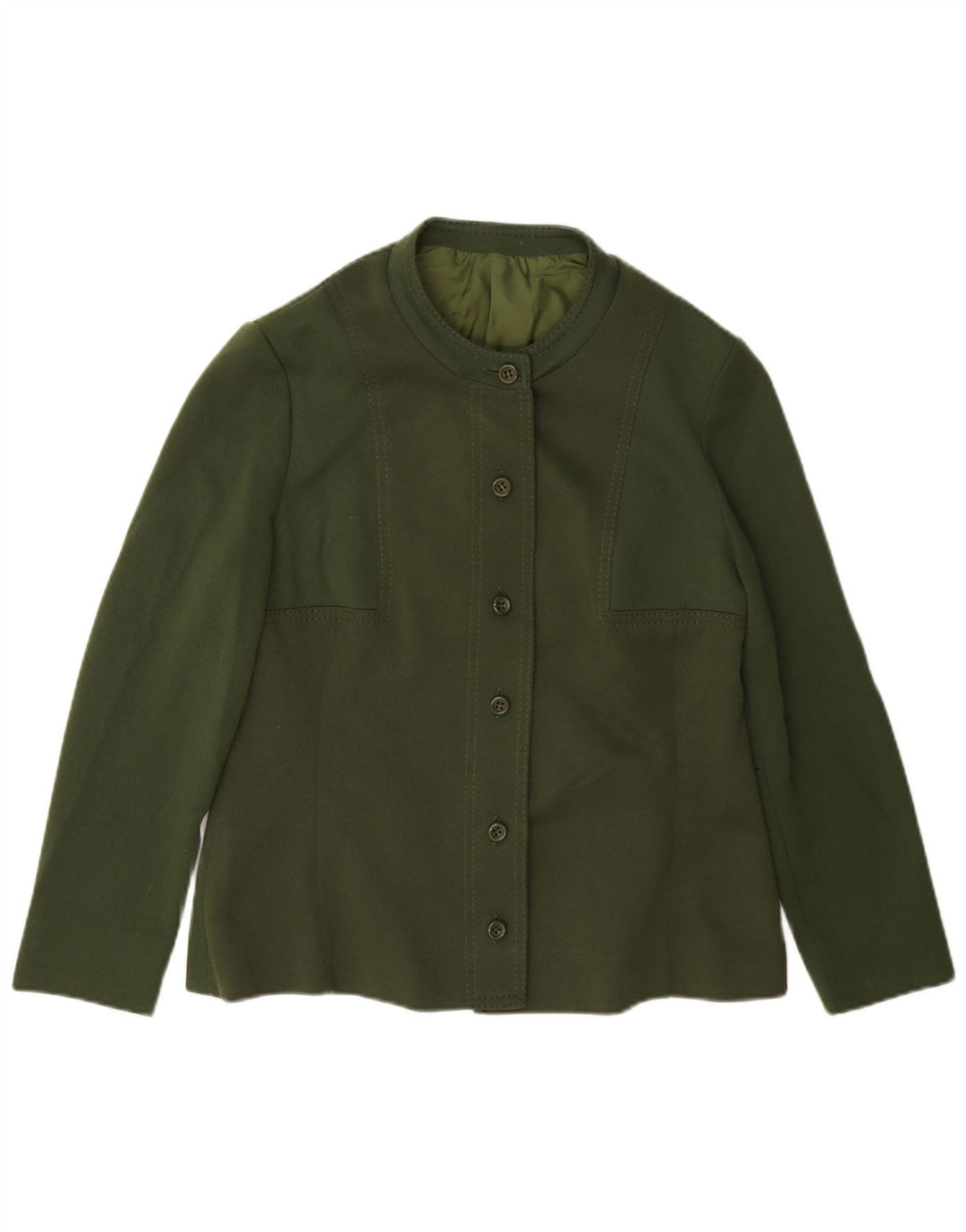 Jaqueta bomber feminina vintage UK 14 verde médio