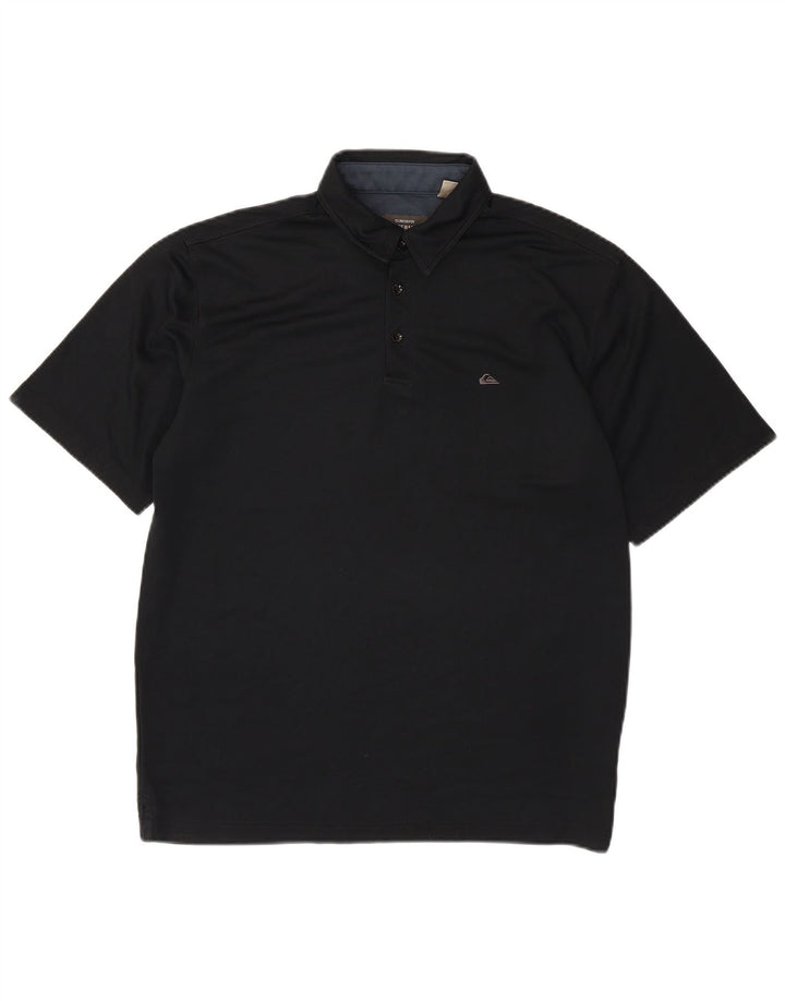 Camisa polo masculina Quiksilver XL preta poliéster