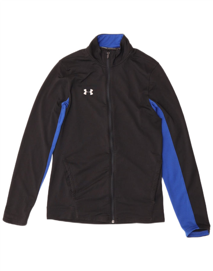 Under Armour Mens Treino Top Jacket Medium Black Colourblock Poliéster