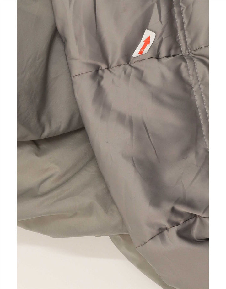 Casaco acolchoado com capuz feminino Champion UK 20 2XL cinza poliéster