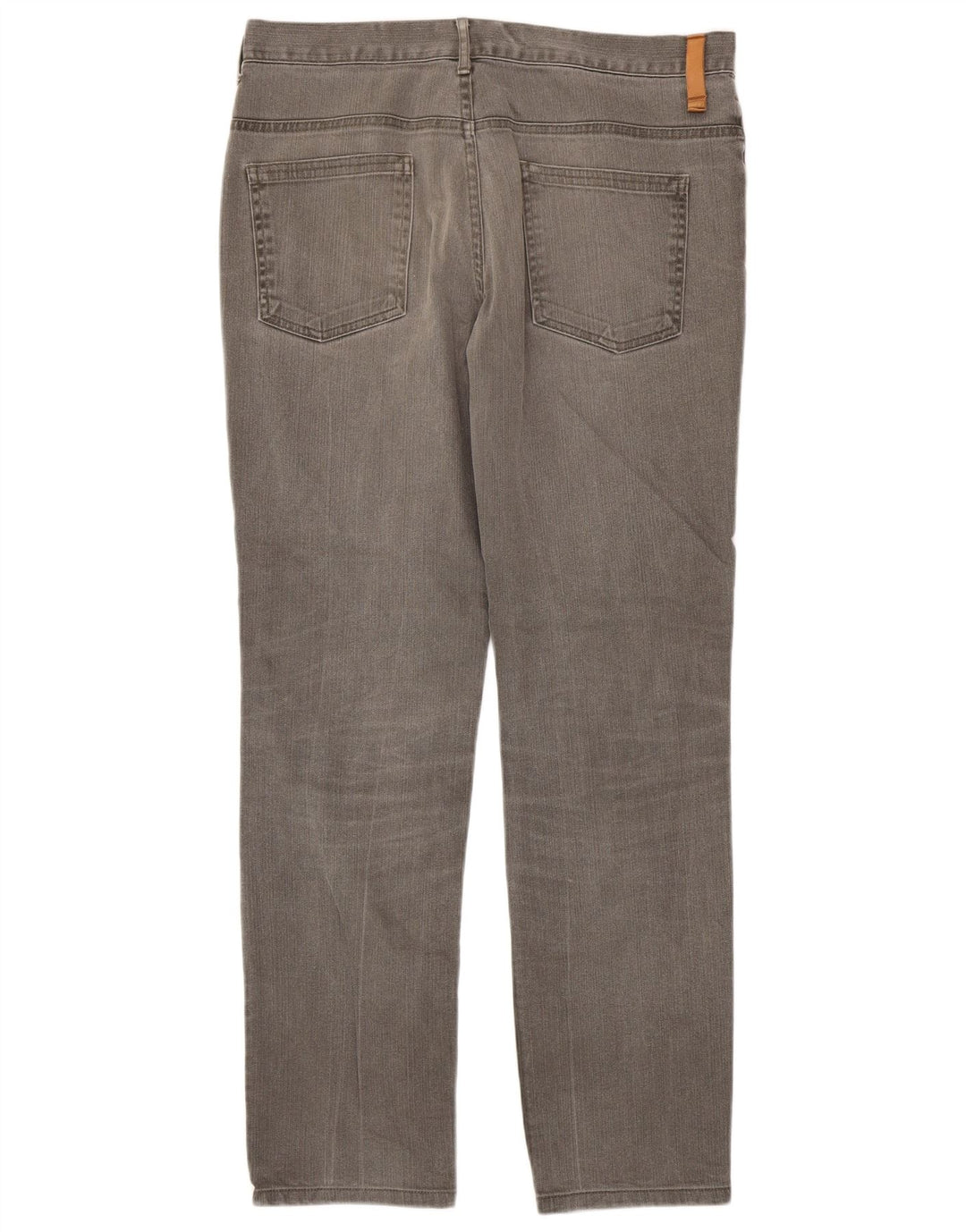 Zara Mens Straight Jeans EU 42 Grande W32 L31 Cinza Algodão