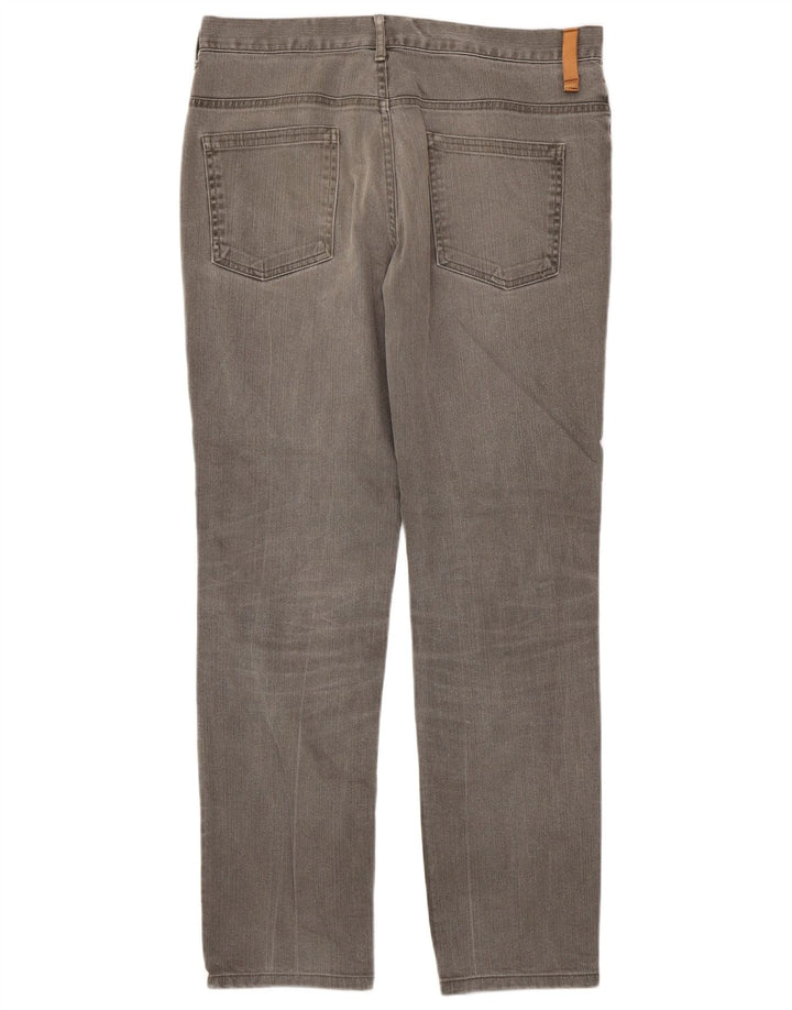 Zara Mens Straight Jeans EU 42 Grande W32 L31 Cinza Algodão