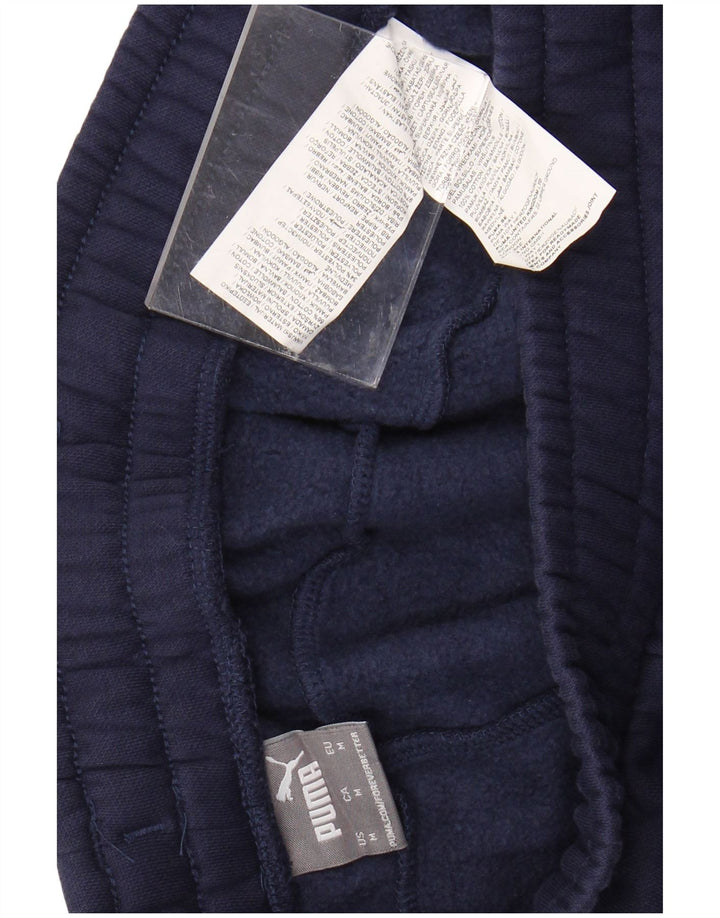 Calça de treino masculina PUMA joggers médio algodão azul marinho