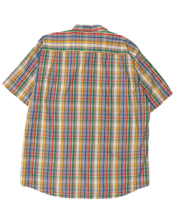 Camisa masculina de manga curta Levi's XL algodão xadrez multicolorido