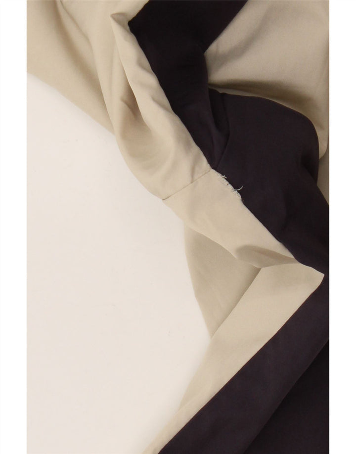 Nike Womens Tracksuit Top Jacket UK 10/12 Médio Bege Colourblock