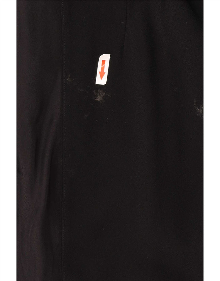 Zara Jaqueta Blazer Feminina Manga 3/4 Aberta Reino Unido 14 Médio Preto Poliéster
