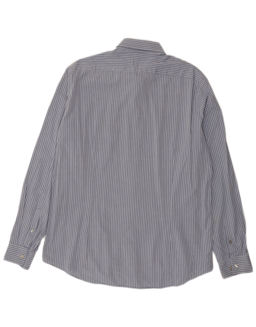 Camisa masculina Calvin Klein Slim Fit tamanho 43 17 XL azul xadrez