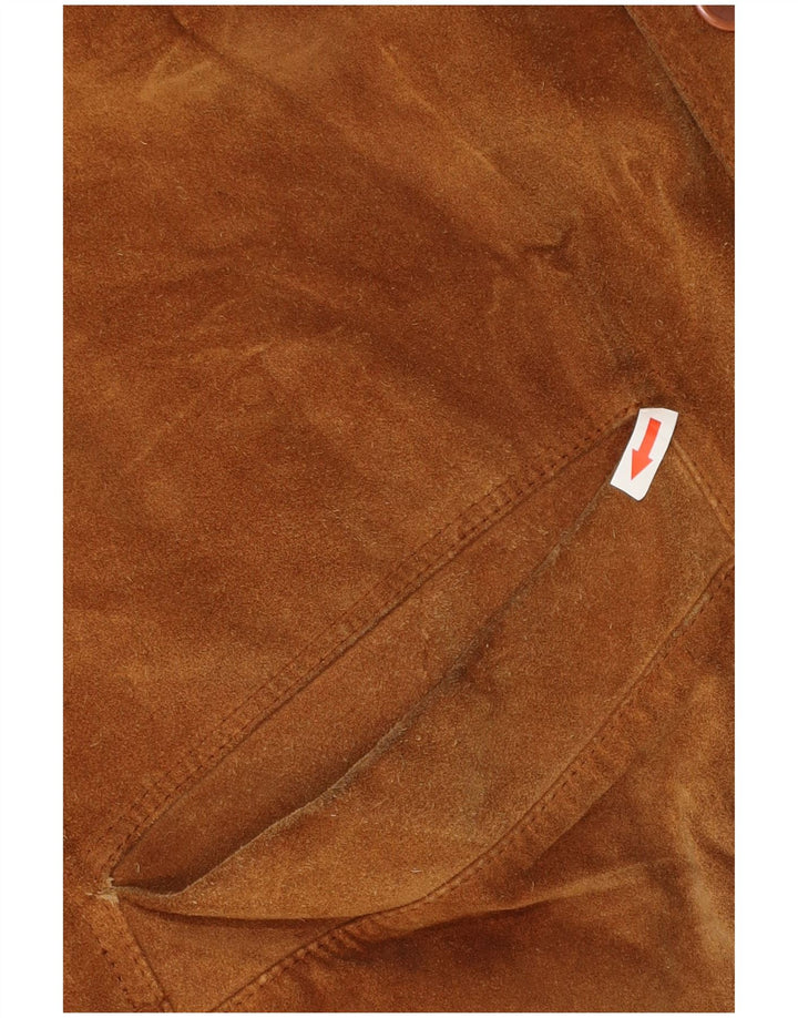 Jaqueta masculina de camurça Conbipel IT 52 grande couro marrom