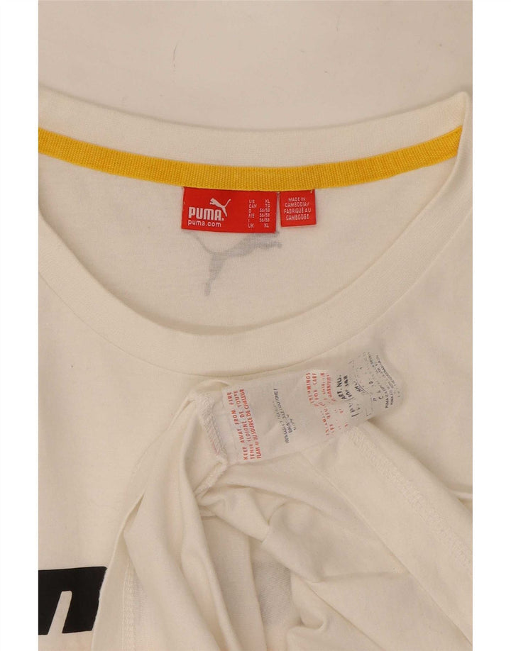 Camiseta masculina Puma Graphic Top XL algodão branco