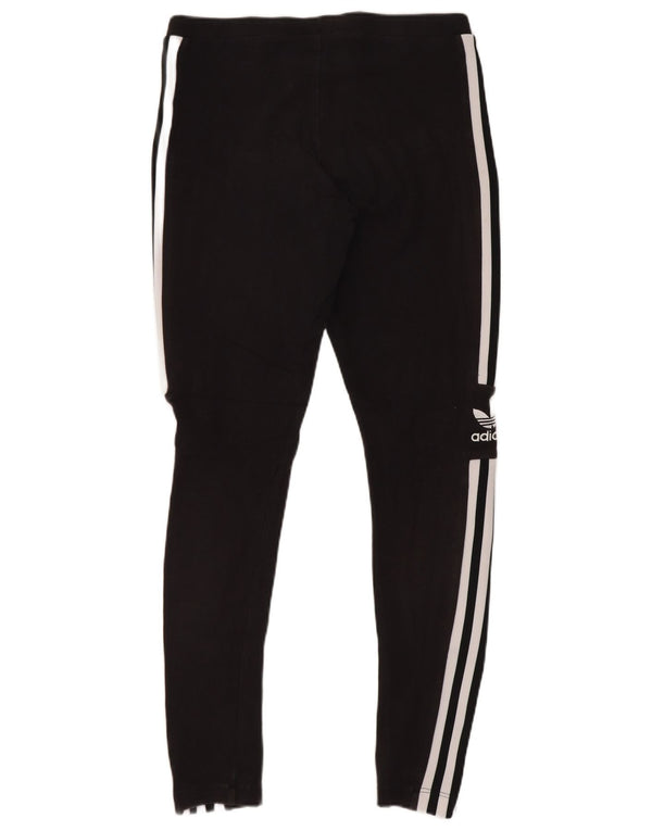 Adidas Womens Graphic Leggings UK 10 Pequeno Algodão Preto Esportes