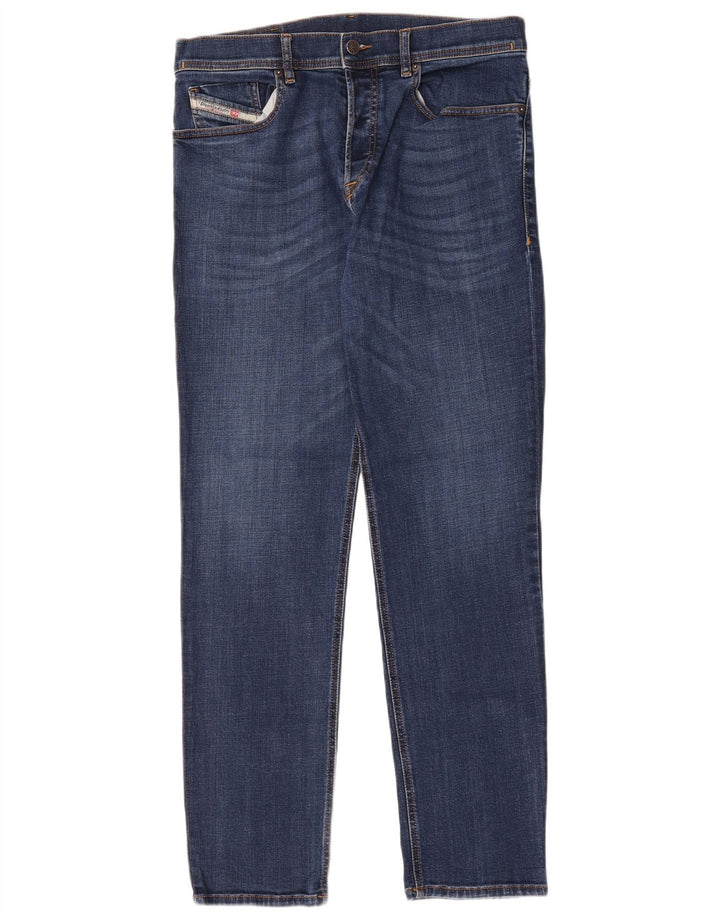 Diesel Mens Slim Jeans W32 L32 Azul Algodão