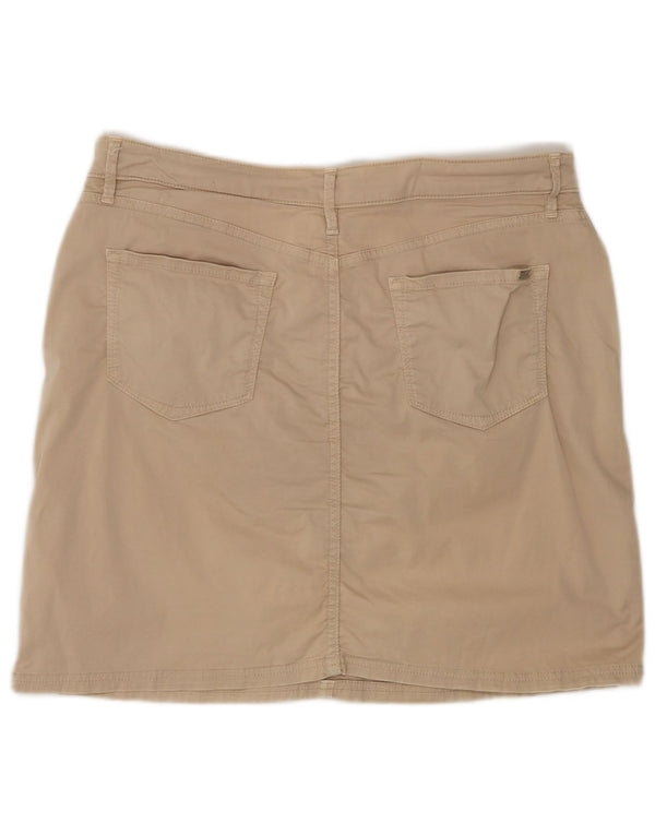 Minissaia feminina Tommy Hilfiger EUA 10 grande W32 algodão bege