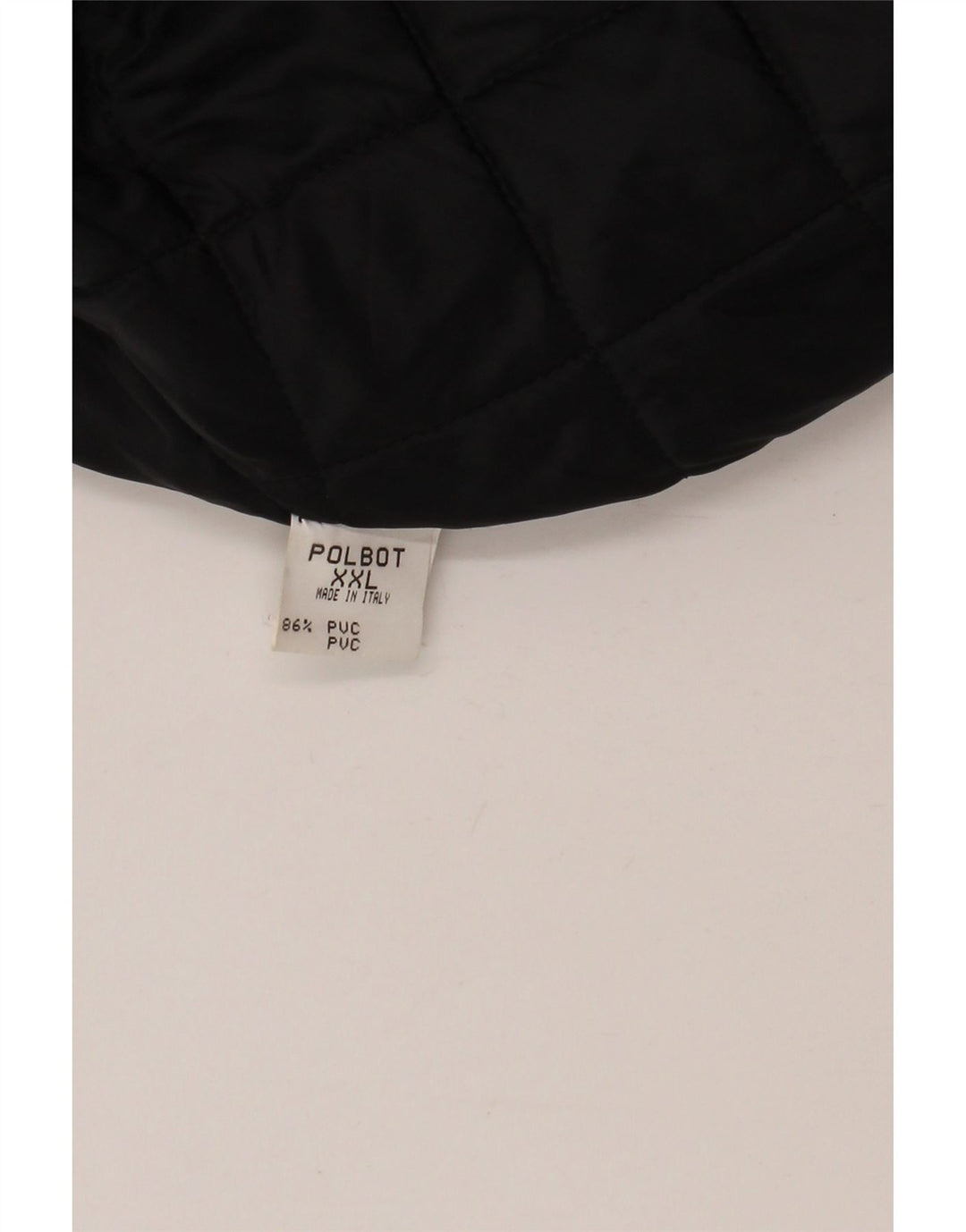 Jaqueta corta-vento masculina Polbot com capuz UK 44 2XL polivinil preto