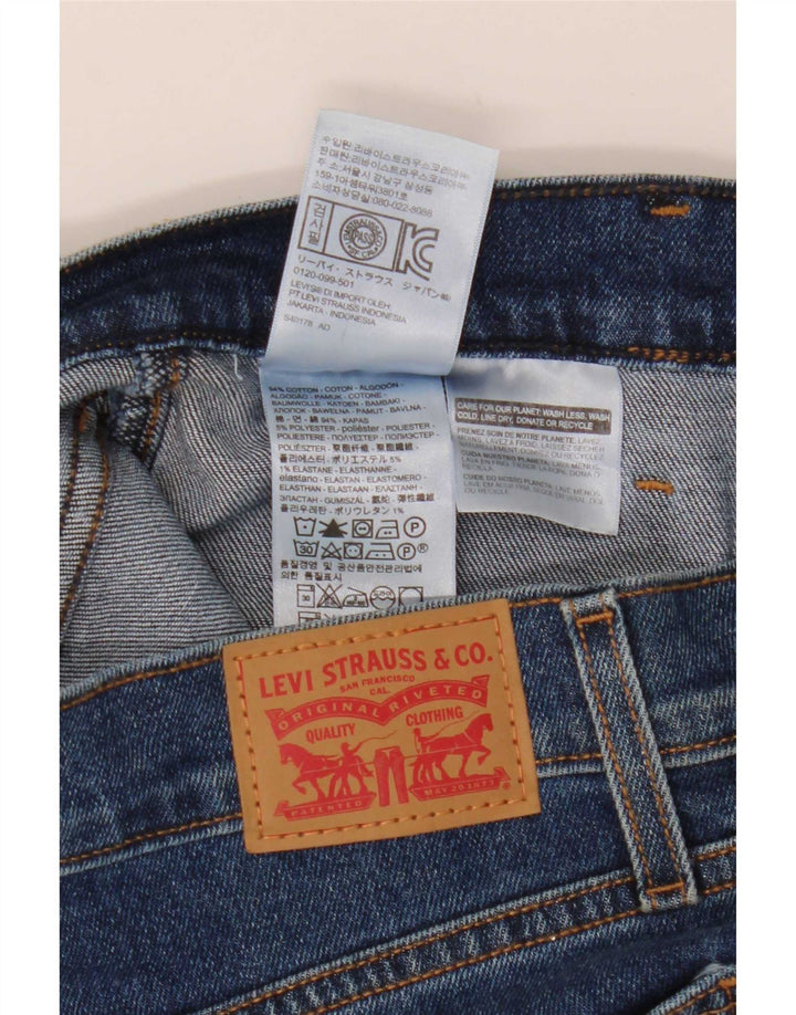 Saia jeans feminina Levi's W24 XS azul algodão