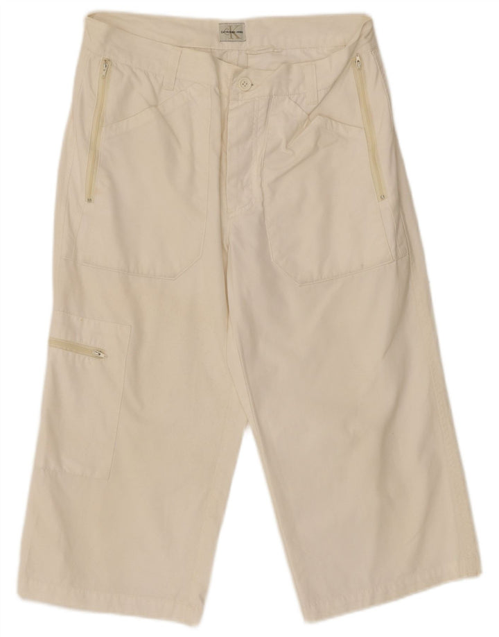 Calça capri feminina CALVIN KLEIN W32 L20 branca