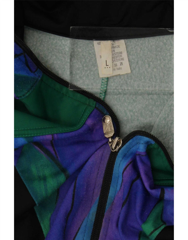 Jaqueta de agasalho gráfico masculino vintage grande bloco colorido multicolorido