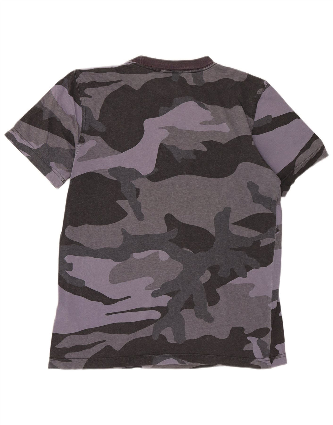ADIDAS Mens Graphic T-Shirt Top XS Cinza Camuflagem Algodão