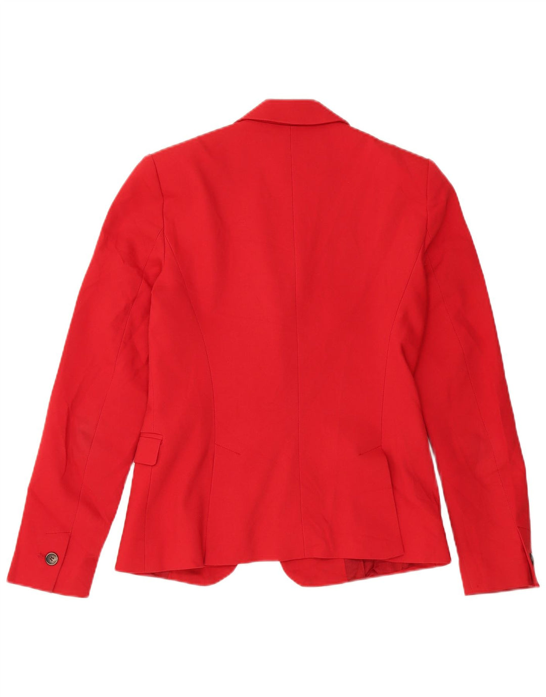 Jaqueta blazer feminina Zara com 1 botão Reino Unido 10 pequeno algodão vermelho