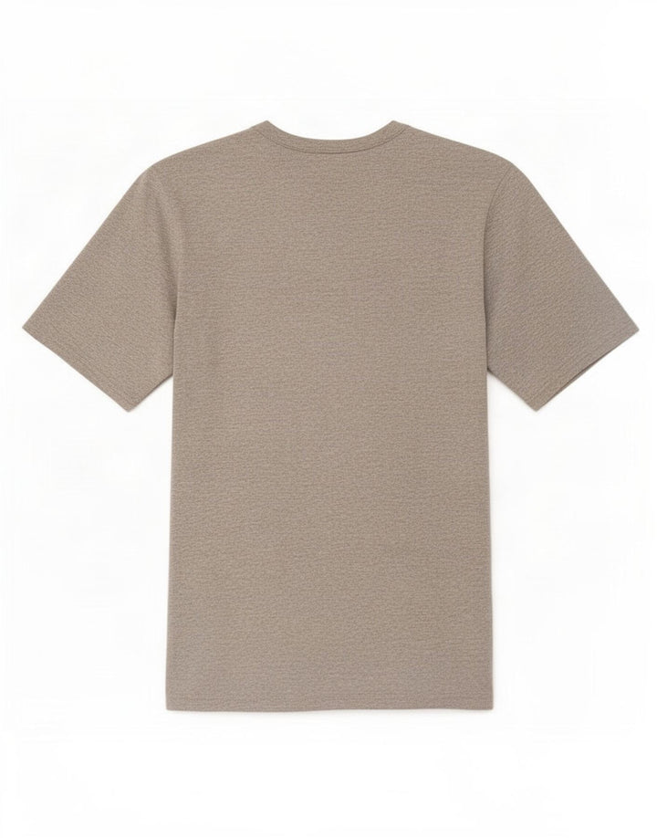 Camiseta masculina estampada Champion algodão manchado cinza médio