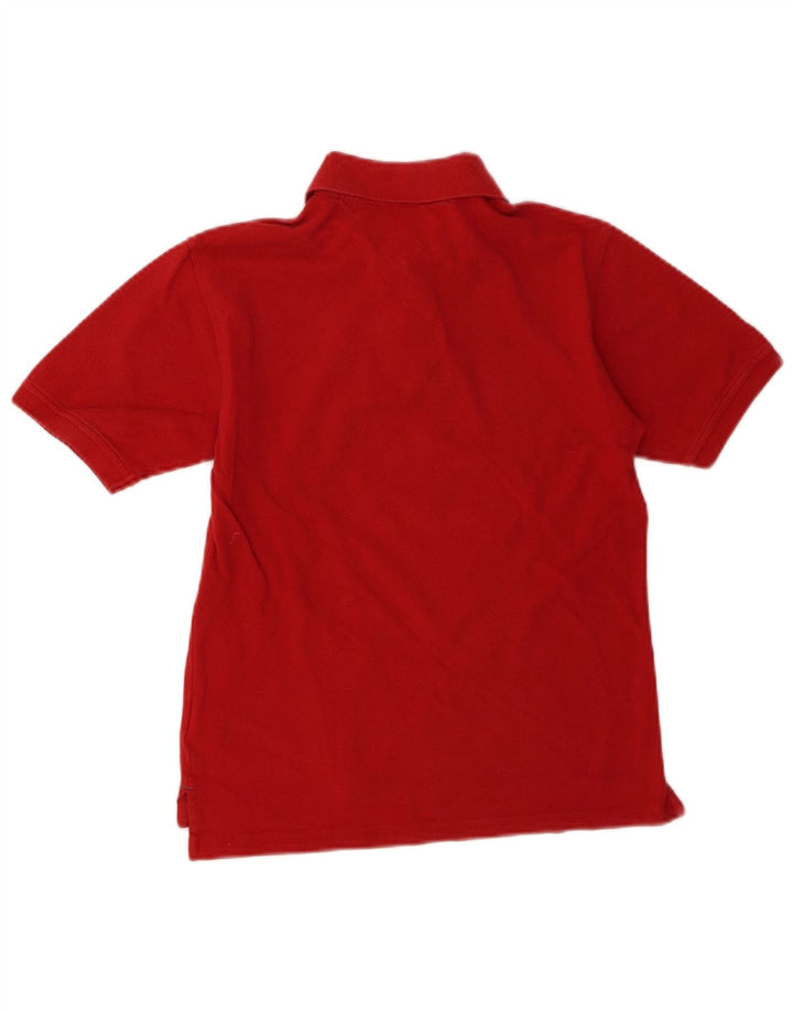 TOMMY HILFIGER Boys Polo Shirt 12-13 Years Medium Red Cotton