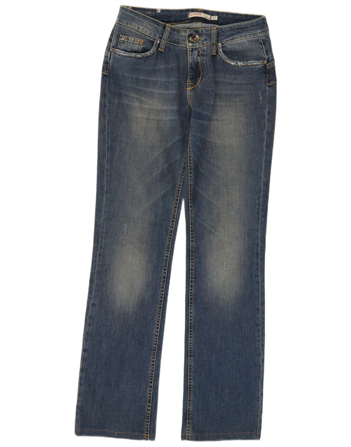 LIU JO Jeans femininos desgastados slim W28 L31 algodão azul