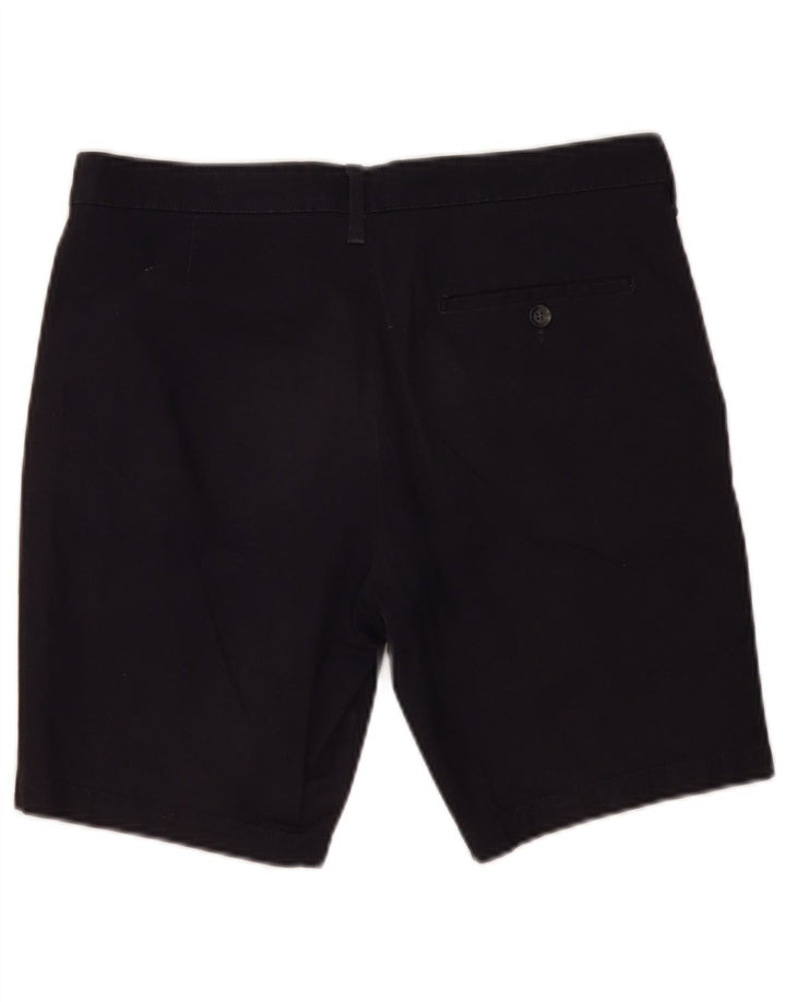 Shorts chino masculino Marks & Spencer W32 algodão azul marinho médio