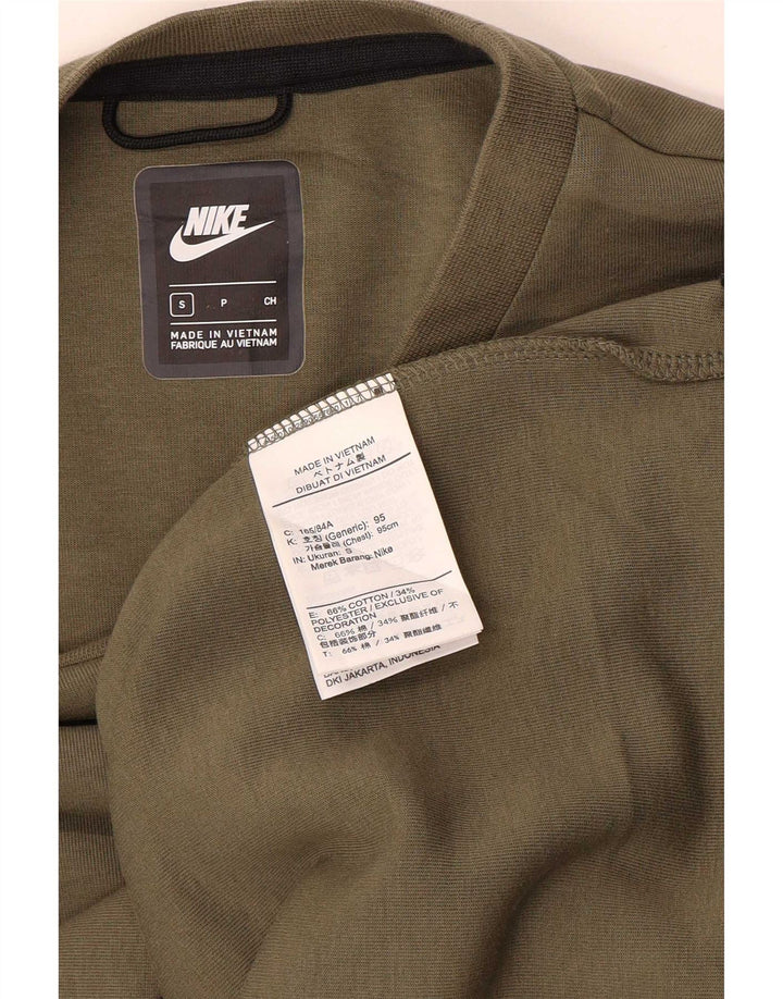 Moletom Nike Masculino Regular Fit Jumper Pequeno Algodão Cáqui