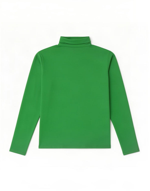 Top feminino Zara manga comprida Reino Unido 14 grande verde