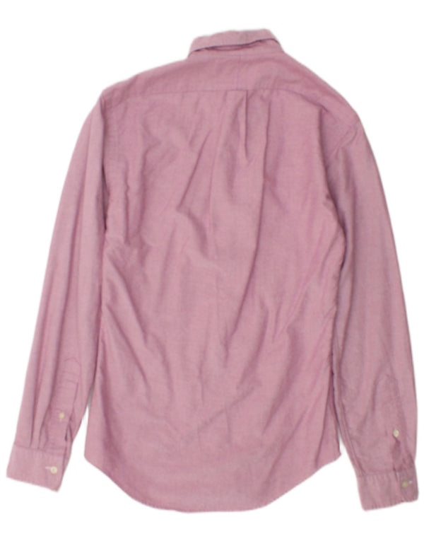 Ralph Lauren Mens Camisa Slim Fit XS Algodão Rosa