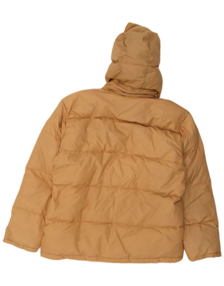 Jaqueta masculina acolchoada com capuz Fila IT 52 XL poliamida bege