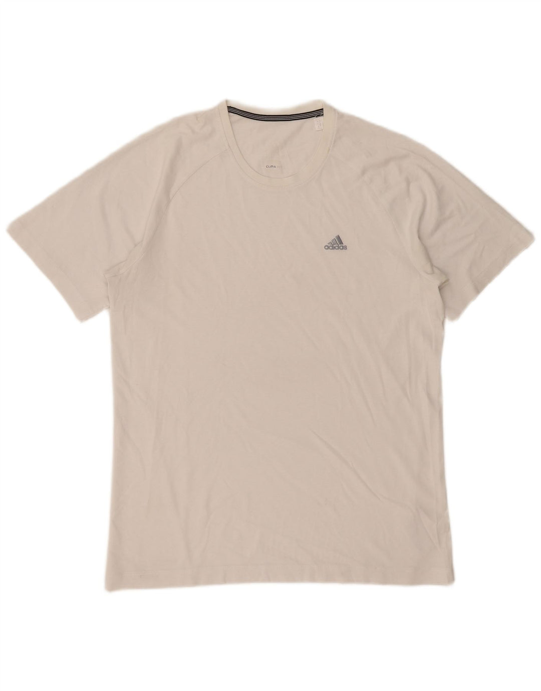 Adidas Mens Clima 365 Camiseta Top Médio Algodão Branco
