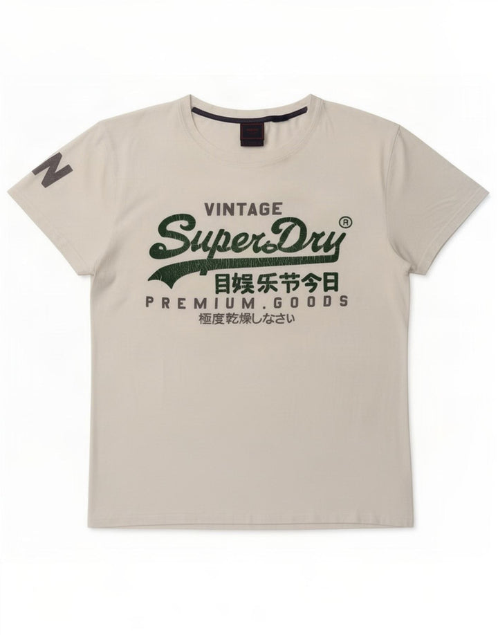 Camiseta gráfica masculina Superdry Top 2XL branco