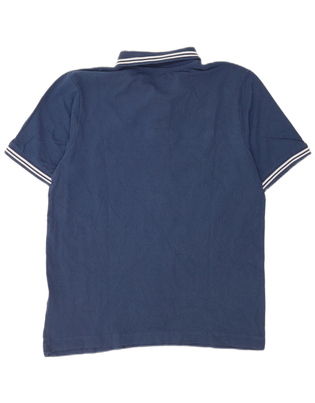 Camisa polo masculina Kappa listrada azul média
