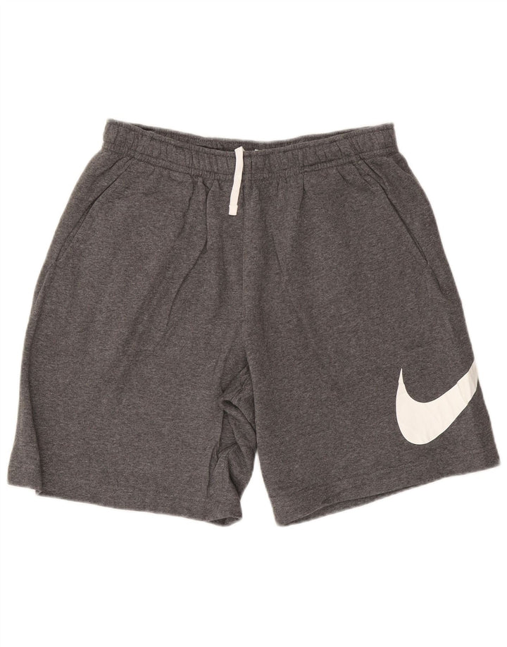 Shorts esportivos gráficos masculinos NIKE grandes cinza