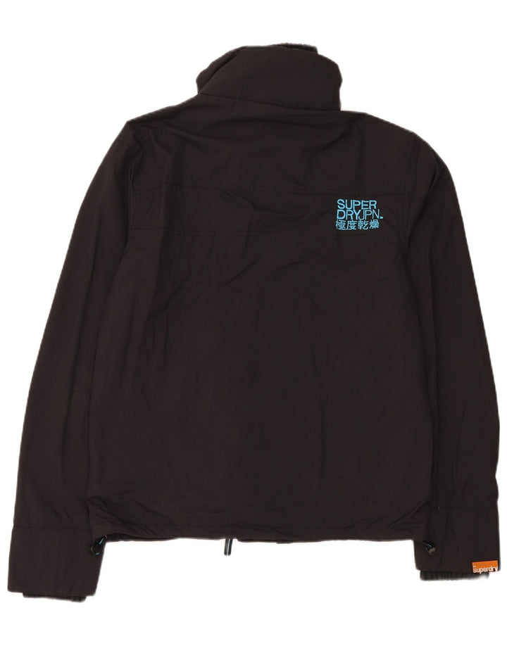 Jaqueta corta-vento feminina superdimensionada SUPERDRY Reino Unido 14 médio preto