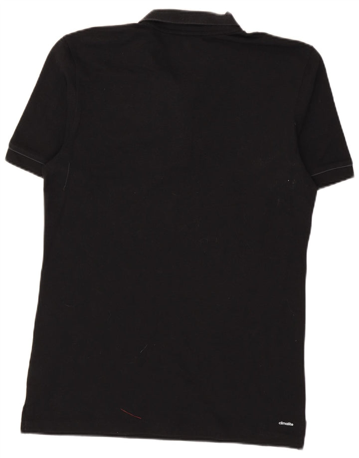 Adidas Mens Climalite Polo Shirt Médio Algodão Preto