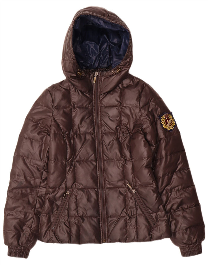 Jaqueta acolchoada com capuz feminina Esprit UK 6 XS marrom