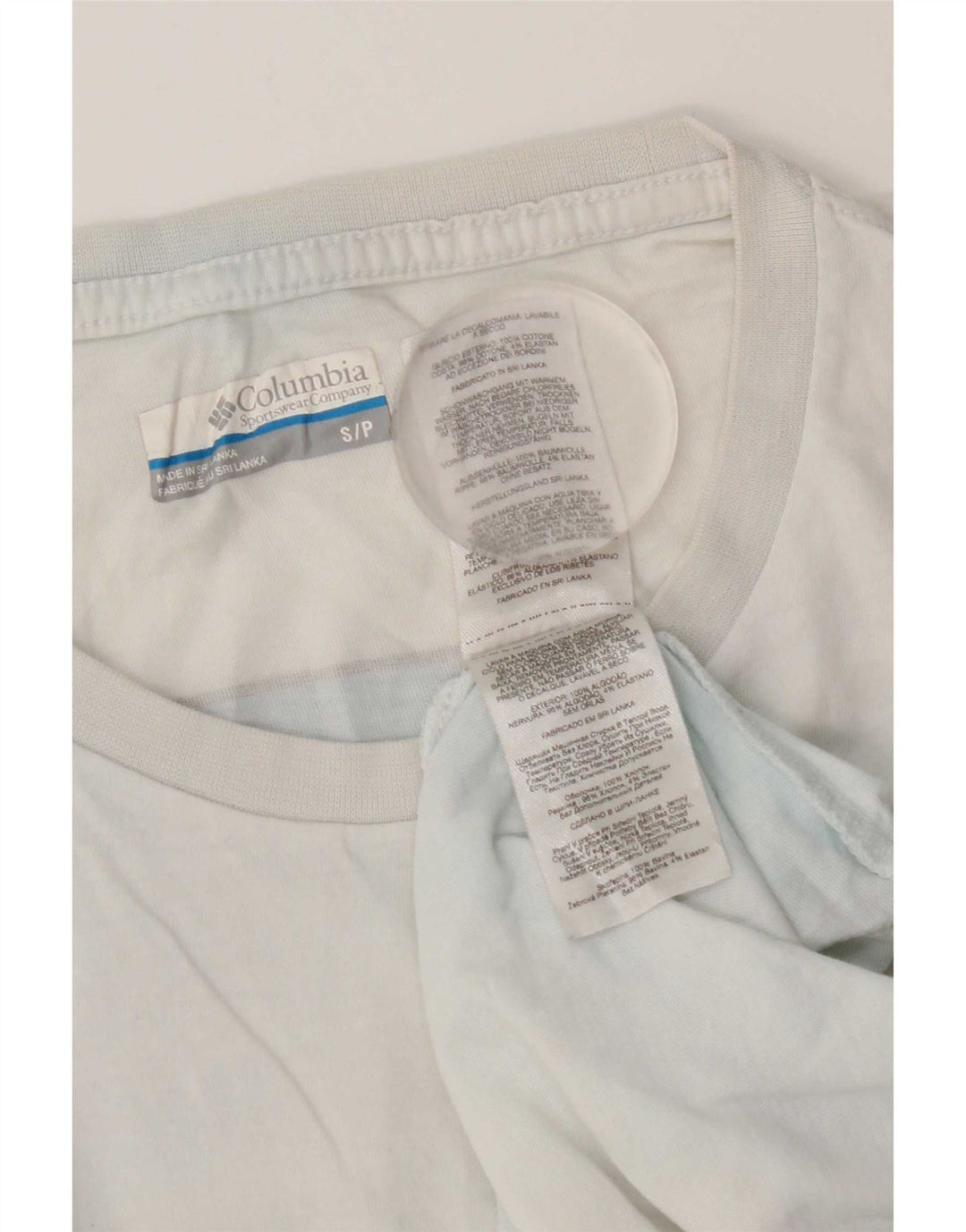 Camiseta Columbia Masculina Graphic Top Pequeno Algodão Branco
