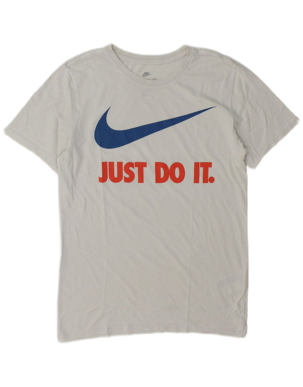 Camiseta Nike Masculina Athletic Cut Graphic Top Pequeno Algodão Branco