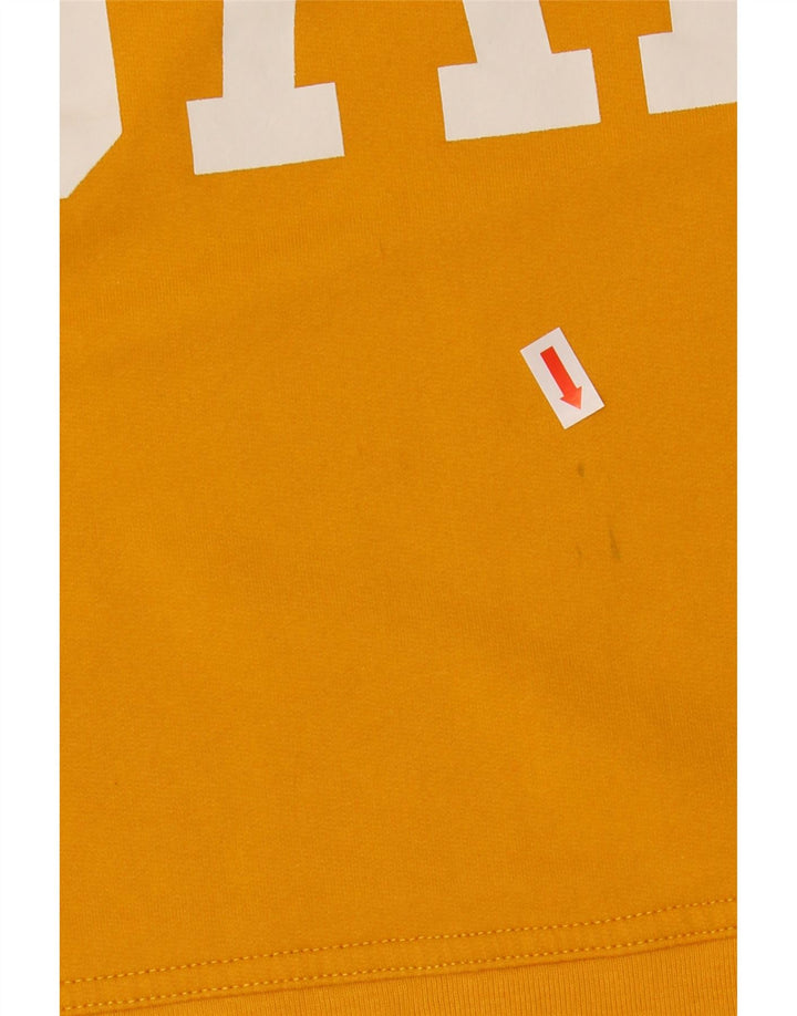GAP moletom feminino oversized gráfico Reino Unido 10 pequeno algodão amarelo