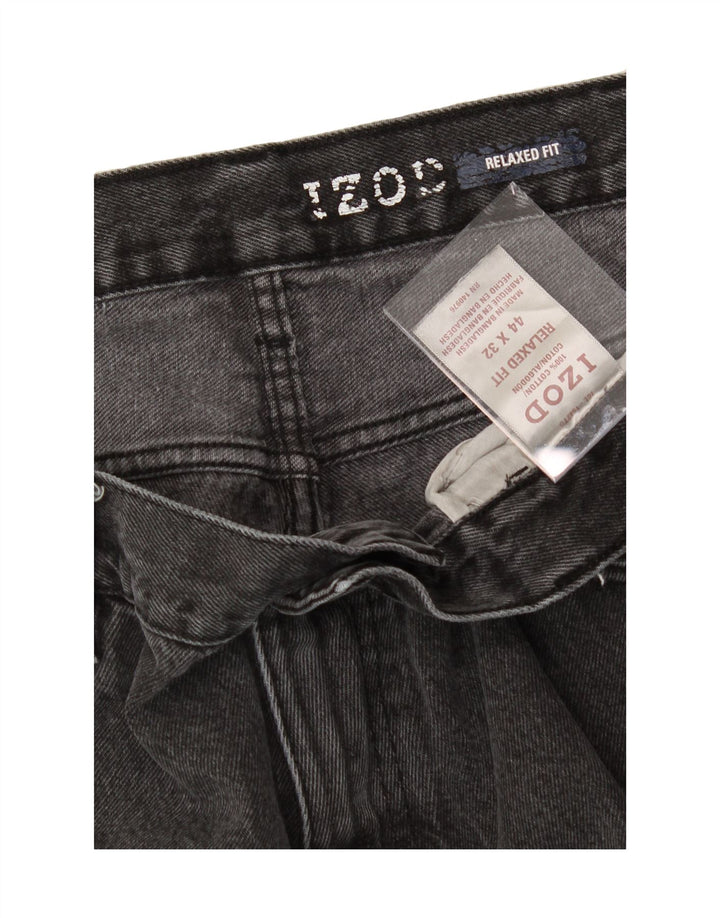 IZOD Mens Relaxed Fit Straight Jeans W44 L32 Grey Cotton Vintage Izod and Second-Hand Izod from Messina Hembry 