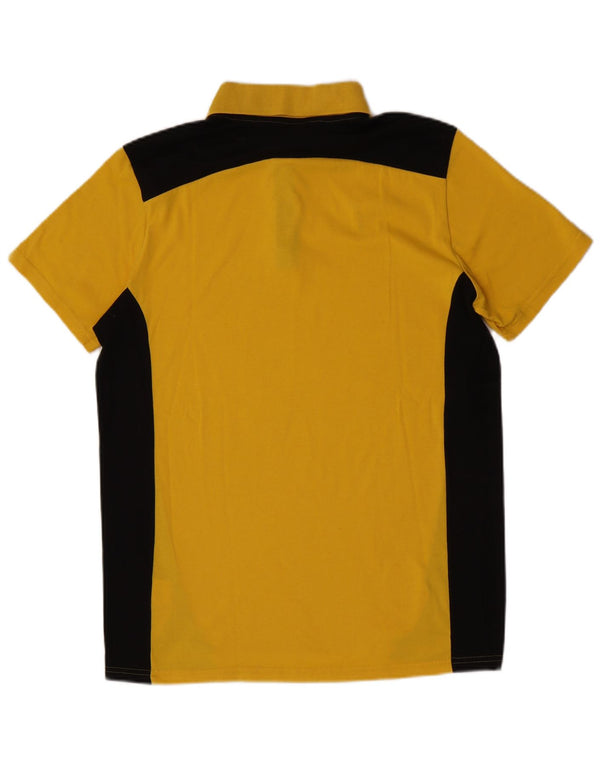 Camisa polo masculina Puma grande amarelo colorblock poliéster