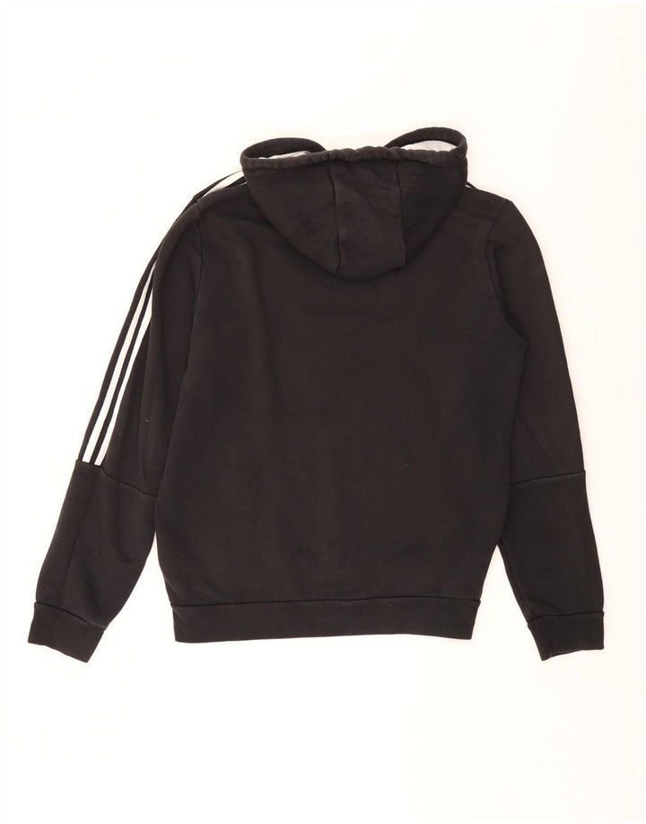 Adidas Mens Hoodie Jumper Médio Algodão Preto