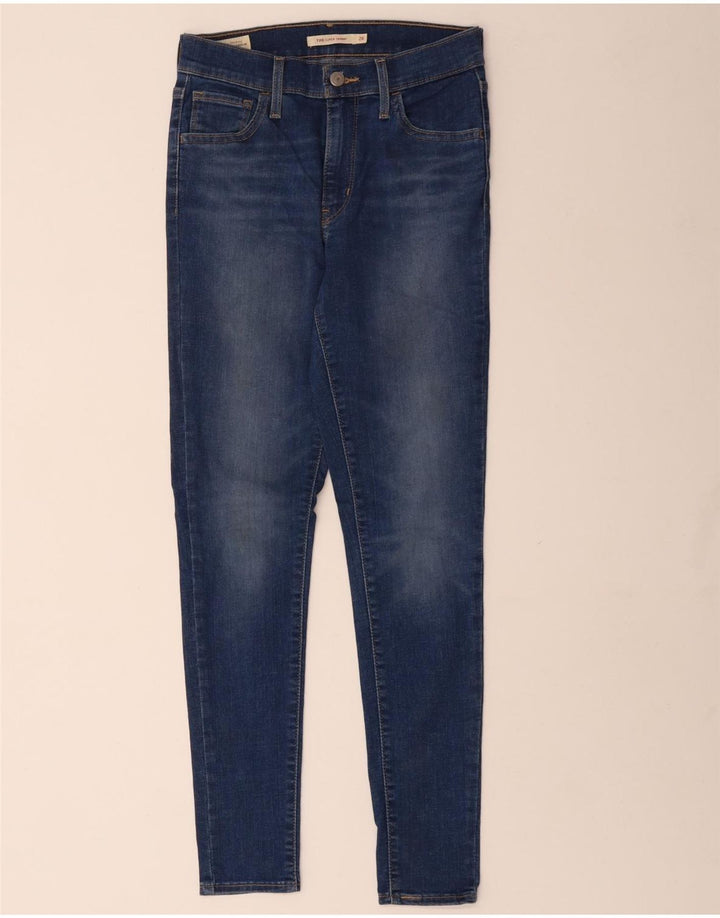 Calça jeans feminina LEVI'S 720 skinny W26 L28 azul algodão